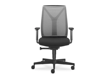 LEAF 503-SYA - Fabric office chair with armrests with 5-Spoke base by LD Seating - view 3